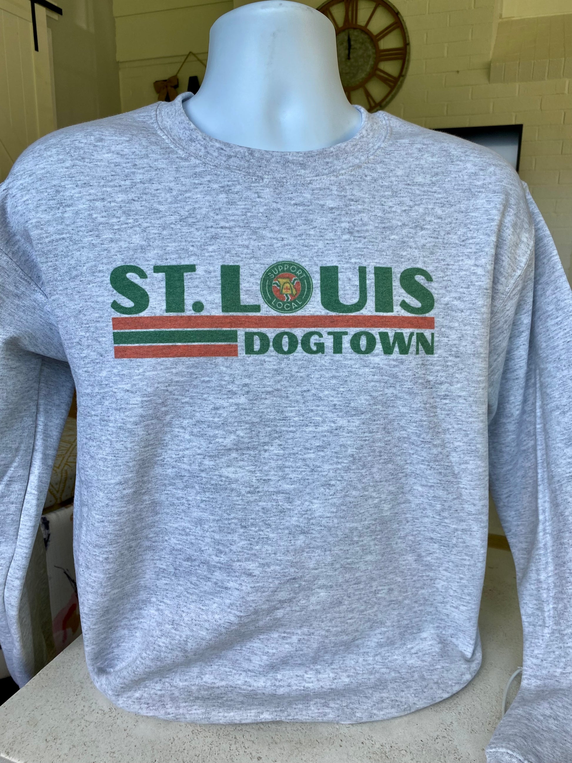 St. Louis DOGTOWN Sweatshirt - apparel to spread the St. Louis Support Local message in STL community neighborhoods.