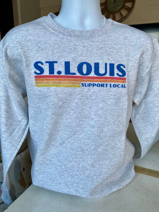 St. Louis RETRO Sweatshirt - STL Support Local