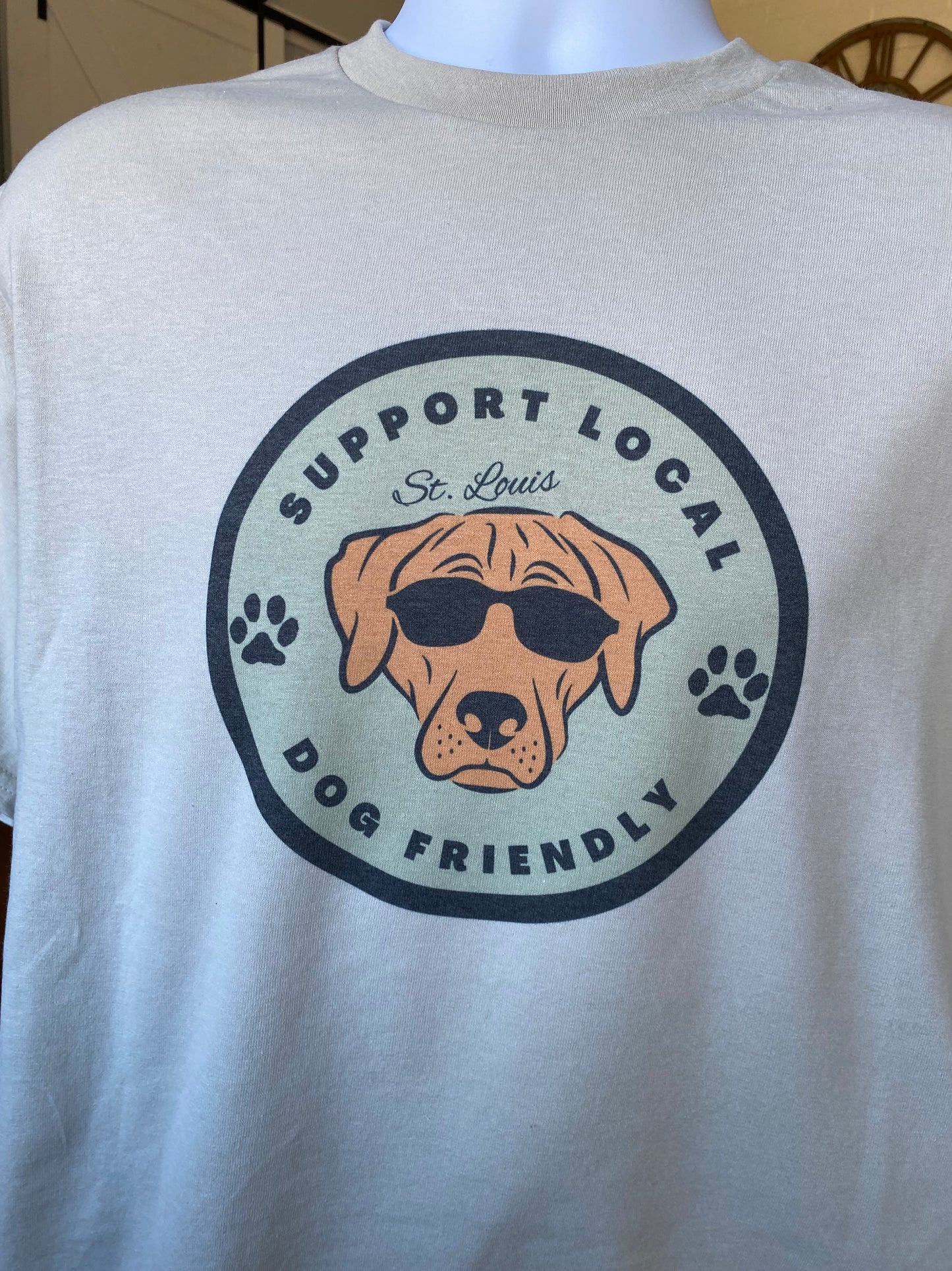 St. Louis T-Shirt - apparel to spread the important message to Support Local Dog Friendly businesses in the STL community. 