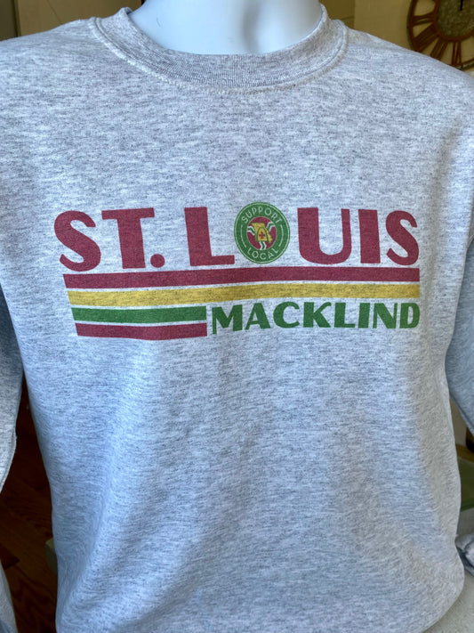 St. Louis MACKLIND Sweatshirt - apparel to spread the St. Louis Support Local message in STL community neighborhoods.