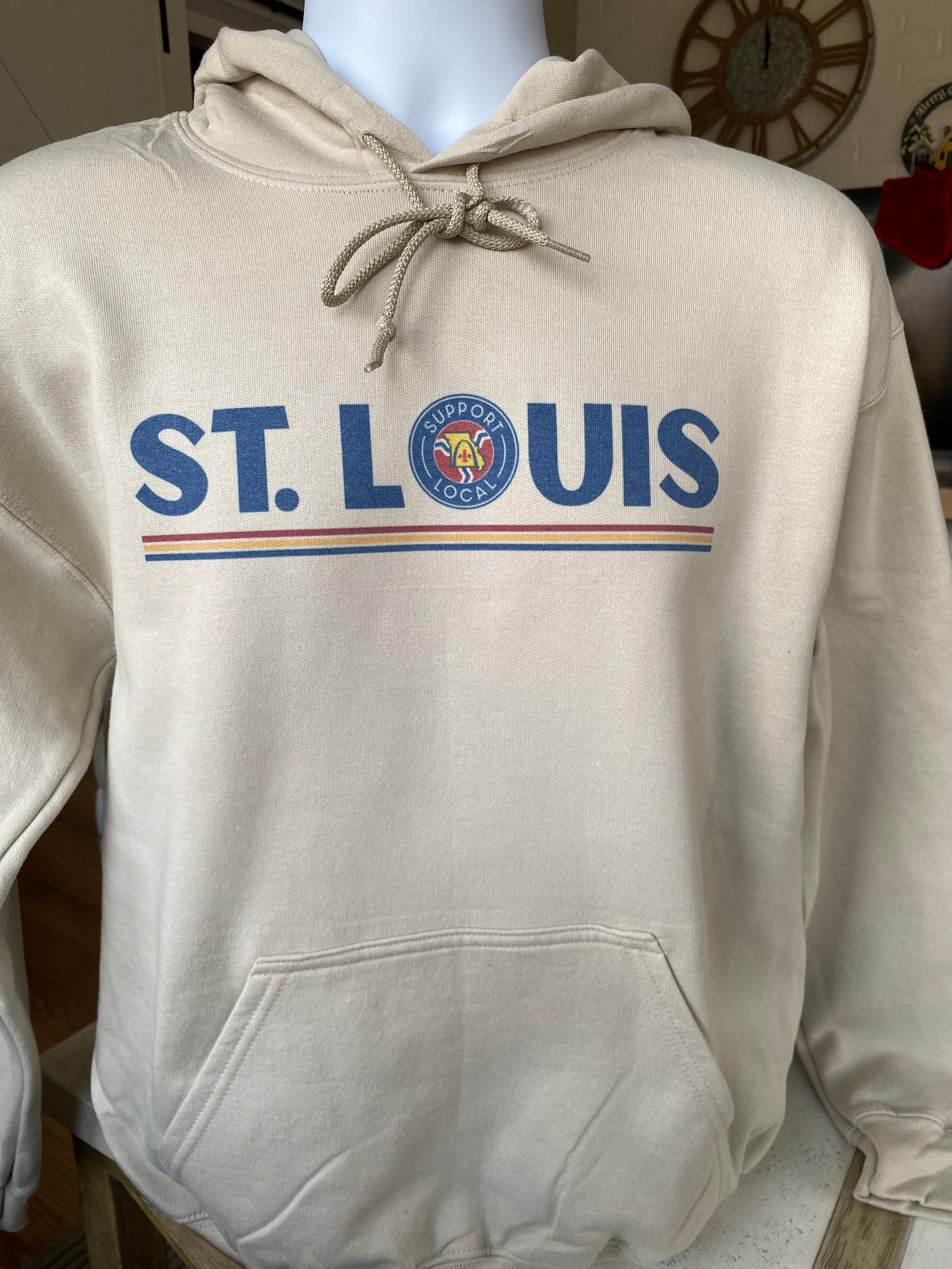 St. Louis Hoodie  - minimalist apparel to spread the St. Louis Support Local message in STL community neighborhoods.